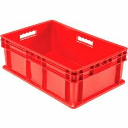 AKRO-MILS GEC&#153; Solid Straight Wall Container, 23-3/4"Lx15-3/4"Wx8-1/4"H, Red 37688RED